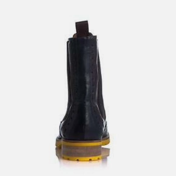 Studio Pollini Colorblock Leather Rain Boot sz. 38 - Picture 3 of 4